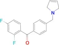 2,4-difluoro-4′-(3-pyrrolinomethyl) benzophenone
