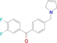 3,4-difluoro-4′-(3-pyrrolinomethyl) benzophenone