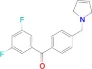 3,5-difluoro-4′-(3-pyrrolinomethyl) benzophenone