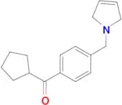 Cyclopentyl 4-(3-pyrrolinomethyl)phenyl ketone