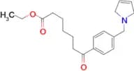 ethyl 7-oxo-7-[4-(3-pyrrolinomethyl)phenyl]heptanoate