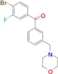 4-bromo-3-fluoro-3′-morpholinomethyl benzophenone