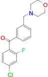 4-chloro-2-fluoro-3′-morpholinomethyl benzophenone