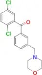 2,5-dichloro-3′-morpholinomethyl benzophenone
