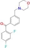 2,4-difluoro-3′-morpholinomethyl benzophenone