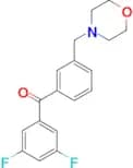 3,5-difluoro-3′-morpholinomethyl benzophenone