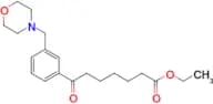 ethyl 7-[3-(morpholinomethyl)phenyl]-7-oxoheptanoate