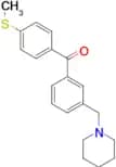 3-piperidinomethyl-4′-thiomethylbenzophenone