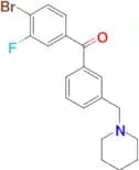 4-bromo-3-fluoro-3′-piperidinomethyl benzophenone