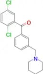 2,5-dichloro-3′-piperidinomethyl benzophenone