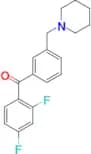 2,4-difluoro-3′-piperidinomethyl benzophenone