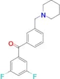 3,5-difluoro-3′-piperidinomethyl benzophenone