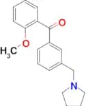 2-methoxy-3′-pyrrolidinomethyl benzophenone