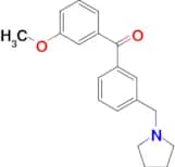3-methoxy-3′-pyrrolidinomethyl benzophenone