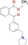 2-carboethoxy-3′-pyrrolidinomethyl benzophenone