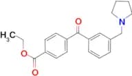 4′-carboethoxy-3-pyrrolidinomethyl benzophenone