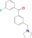 3-fluoro-3′-pyrrolidinomethyl benzophenone