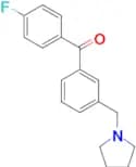 4′-fluoro-3-pyrrolidinomethyl benzophenone