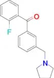 2-fluoro-3′-pyrrolidinomethyl benzophenone