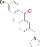 4-bromo-2-fluoro-3′-pyrrolidinomethyl benzophenone