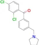 2,4-dichloro-3′-pyrrolidinomethyl benzophenone