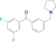 3,5-difluoro-3′-pyrrolidinomethyl benzophenone