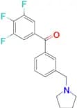 3′-pyrrolidinomethyl-3,4,5-trifluorobenzophenone