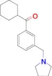 cyclohexyl 3-(pyrrolidinomethyl)phenyl ketone