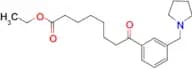 ethyl 8-oxo-8-[3-(pyrrolidinomethyl)phenyl]octanoate