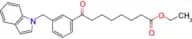 Ethyl 8-[3-(indolylmethyl)phenyl]-8-oxooctanoate