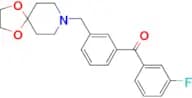 3-[8-(1,4-dioxa-8-azaspiro[4.5]decyl)methyl]-3′-fluorobenzophenone