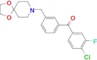 4-chloro-3′-[8-(1,4-dioxa-8-azaspiro[4.5]decyl)methyl]-3-fluorobenzophenone