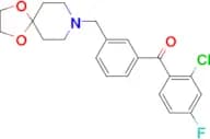 2-chloro-3′-[8-(1,4-dioxa-8-azaspiro[4.5]decyl)methyl]-4-fluorobenzophenone