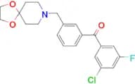 3-chloro-3′-[8-(1,4-dioxa-8-azaspiro[4.5]decyl)methyl]-5-fluorobenzophenone