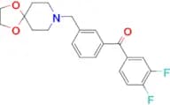 3,4-difluoro-3′-[8-(1,4-dioxa-8-azaspiro[4.5]decyl)methyl]benzophenone