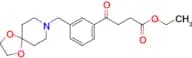 ethyl 4-[3-[8-(1,4-dioxa-8-azaspiro[4.5]decyl)methyl]phenyl]-4-oxobutyrate