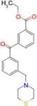 3-carboethoxy-3′-thiomorpholinomethyl benzophenone