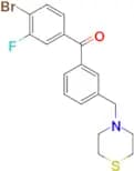 4-bromo-3-fluoro-3′-thiomorpholinomethyl benzophenone