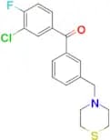 3-chloro-4-fluoro-3′-thiomorpholinomethyl benzophenone