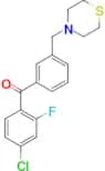 4-chloro-2-fluoro-3′-thiomorpholinomethyl benzophenone