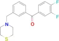 3,4-difluoro-3′-thiomorpholinomethyl benzophenone
