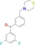 3,5-difluoro-3′-thiomorpholinomethyl benzophenone