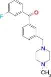 3-Fluoro-3′-(4-methylpiperazinomethyl) benzophenone