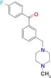 4′-fluoro-3-(4-methylpiperazinomethyl) benzophenone