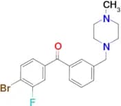 4-bromo-3-fluoro-3′-(4-methylpiperazinomethyl) benzophenone