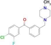 4-chloro-3-fluoro-3′-(4-methylpiperazinomethyl) benzophenone