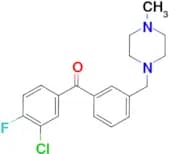 3-chloro-4-fluoro-3′-(4-methylpiperazinomethyl) benzophenone