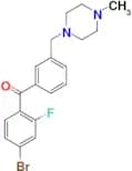 4-bromo-2-fluoro-3′-(4-methylpiperazinomethyl) benzophenone