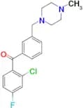 2-chloro-4-fluoro-3′-(4-methylpiperazinomethyl) benzophenone
