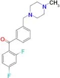 2,4-difluoro-3′-(4-methylpiperazinomethyl) benzophenone